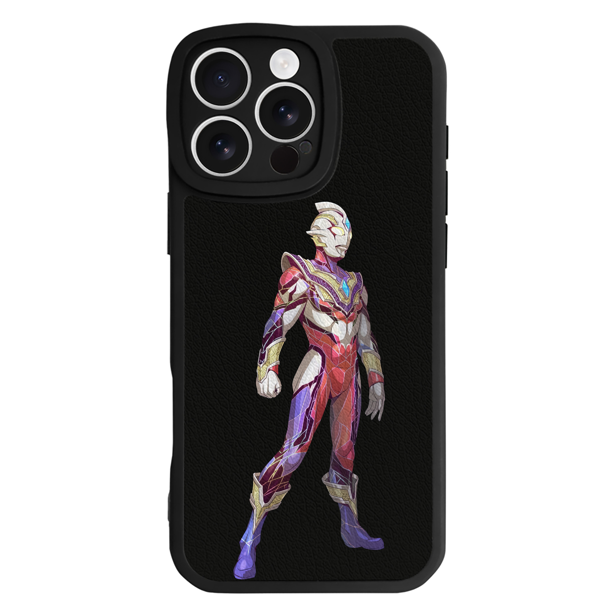 （画像用） ウルトラマン Ultraman 【iPhone 16シリーズ対応】シリコンスマホケース（レザー調） 材質：シリコン